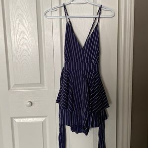 Lulus ruffle and flow ruffle romper